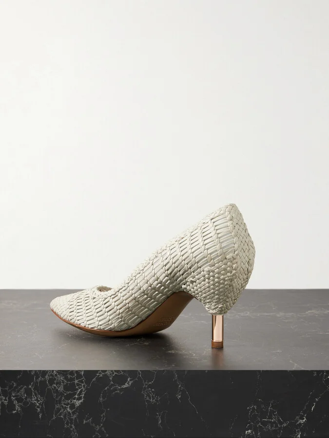 Gabriela Hearst - Andres Woven Leather Pumps - Off-white - Image 3