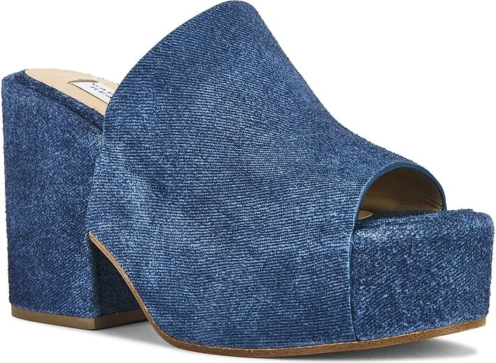 Gabriela Hearst Ares Mule in Blue - Image 2
