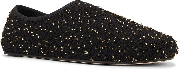 Gabriela Hearst Aris Ballerina Flat in Black - Image 2