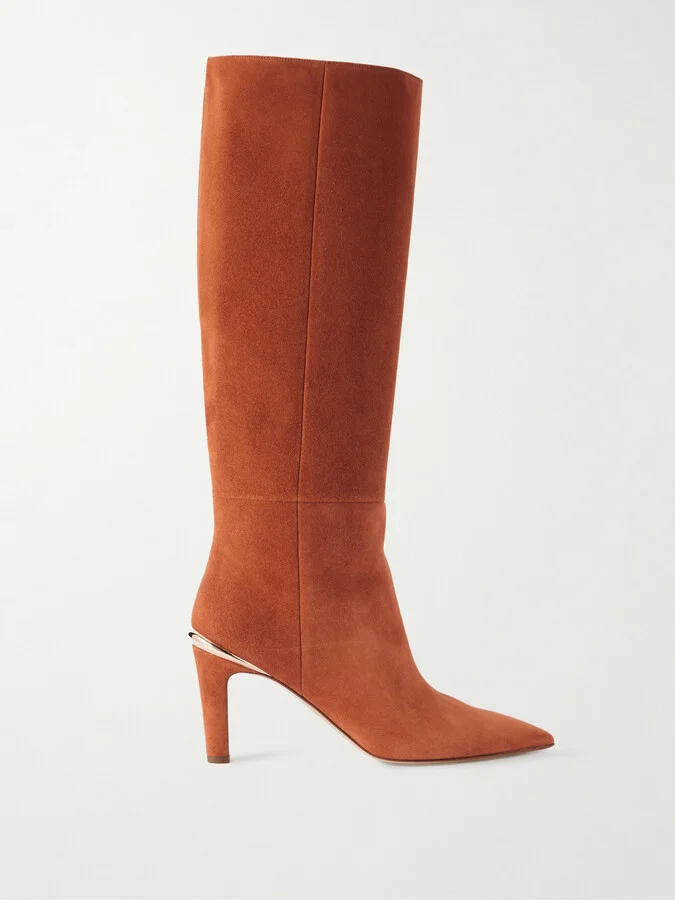 Gabriela Hearst - Aura Suede Knee Boots - Orange