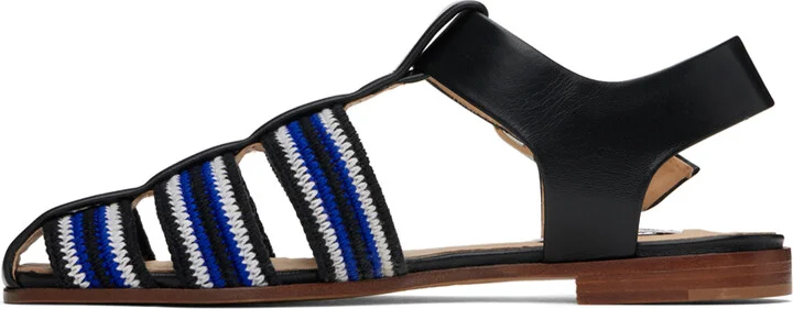 Gabriela Hearst Black & Blue Calla Sandals - Image 3