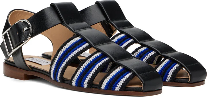 Gabriela Hearst Black & Blue Calla Sandals - Image 4