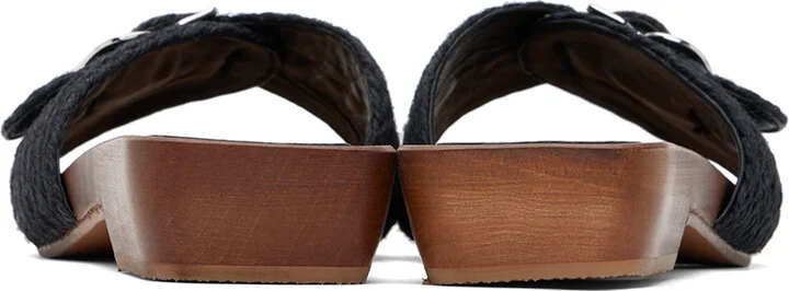 Gabriela Hearst Black Clover Slide Sandals - Image 2