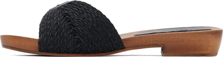 Gabriela Hearst Black Clover Slide Sandals - Image 3