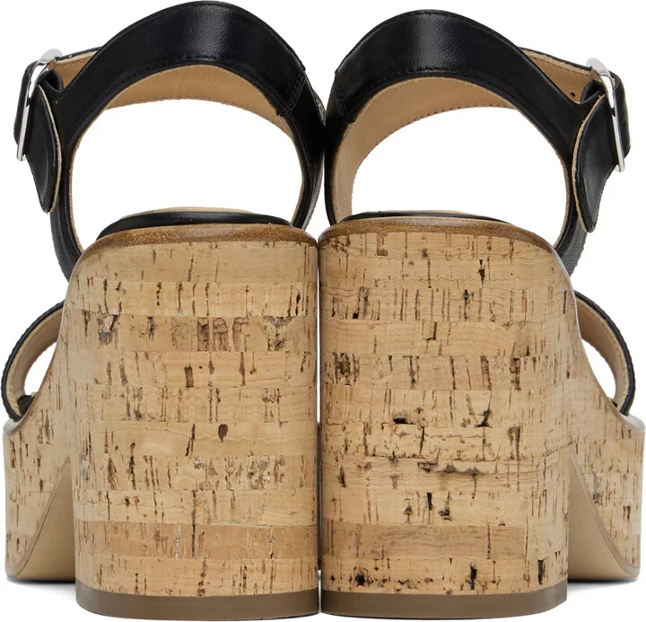 Gabriela Hearst Black Sardis Heeled Sandals - Image 2