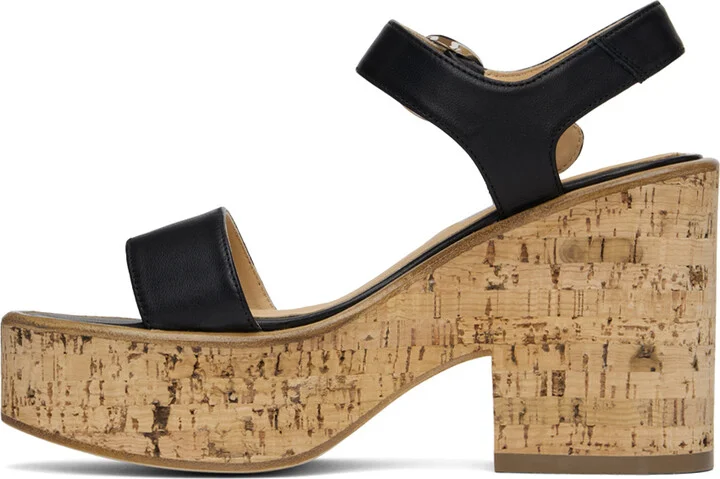 Gabriela Hearst Black Sardis Heeled Sandals - Image 3