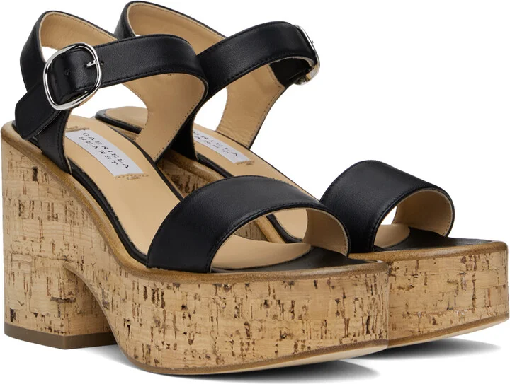 Gabriela Hearst Black Sardis Heeled Sandals - Image 4