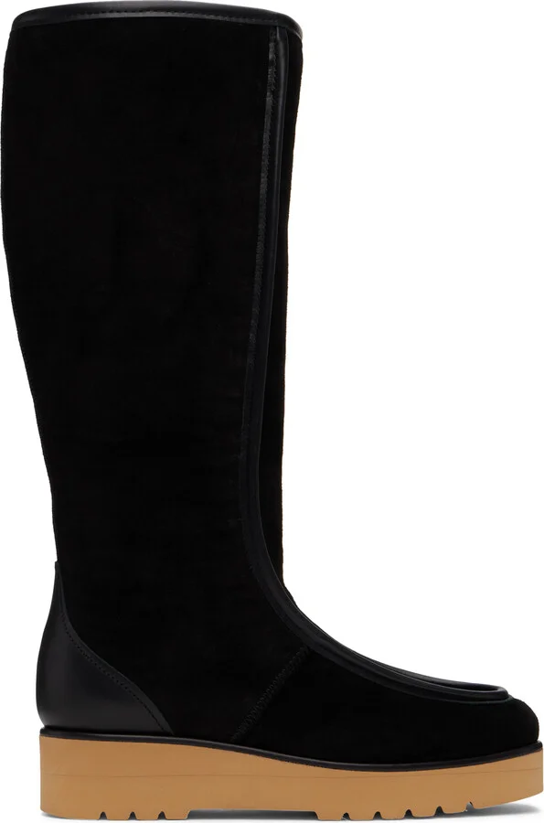 Gabriela Hearst Black Shearling Tayna Boots
