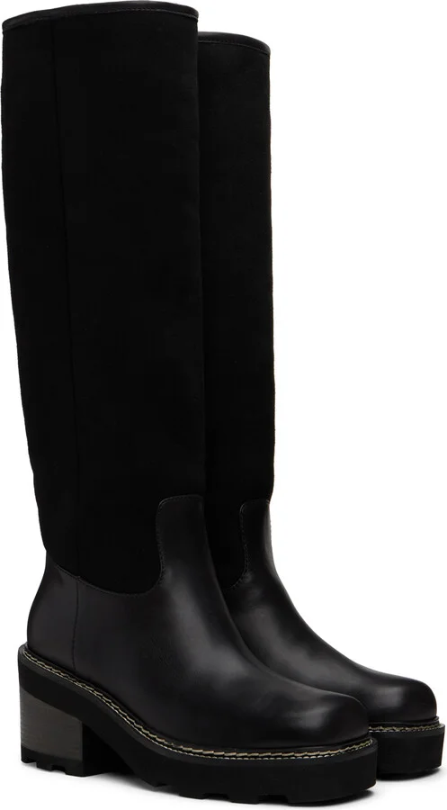Gabriela Hearst Black Shearling Vylos Boots - Image 4