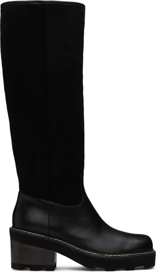 Gabriela Hearst Black Shearling Vylos Boots