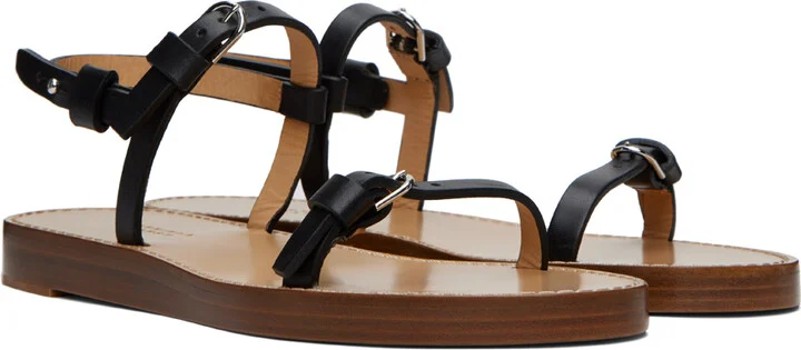 Gabriela Hearst Black Steward Sandals - Image 4