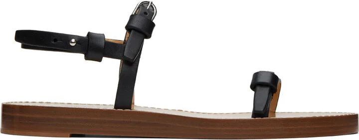 Gabriela Hearst Black Steward Sandals