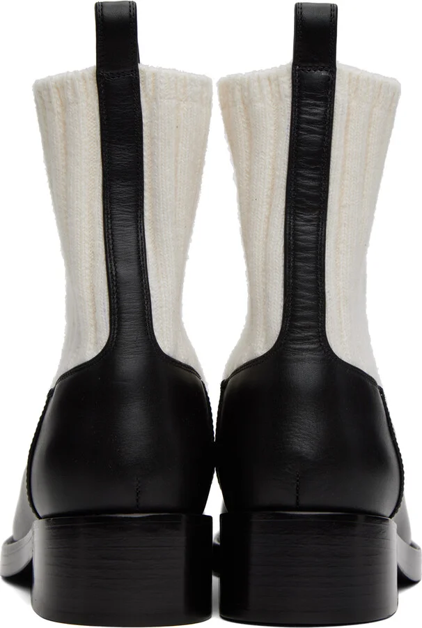 Gabriela Hearst Black & White Hobbes Boots - Image 2