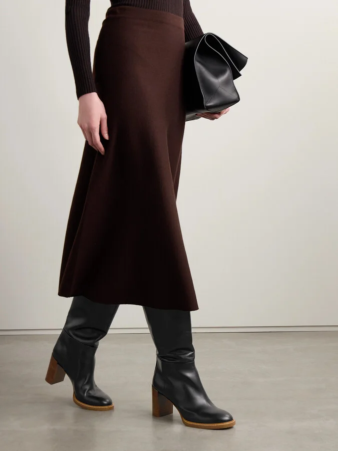 Gabriela Hearst - Bocca Leather Knee Boots - Black - Image 2