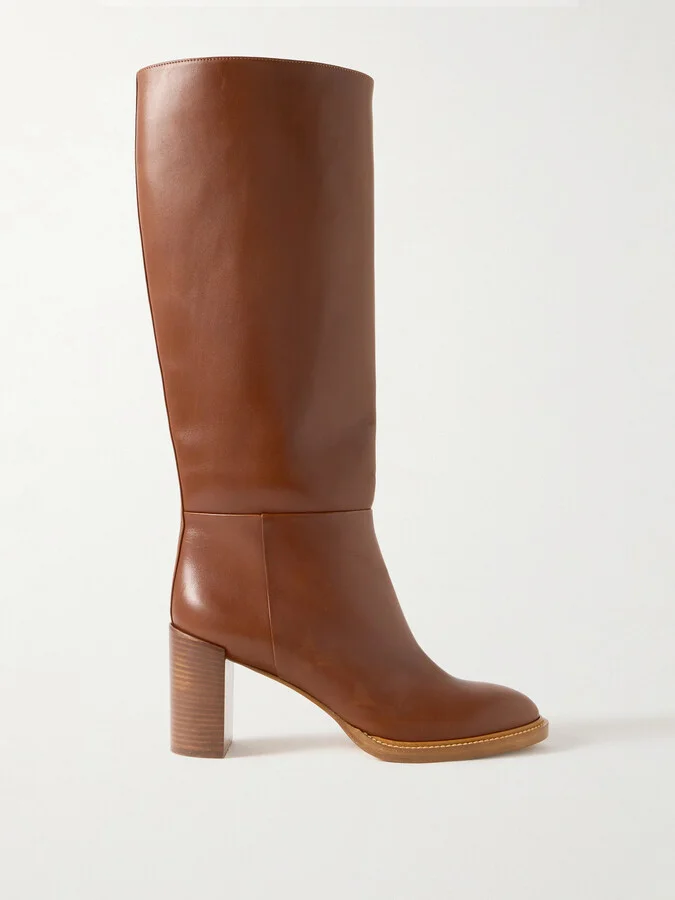 Gabriela Hearst - Bocca Leather Knee Boots - Brown