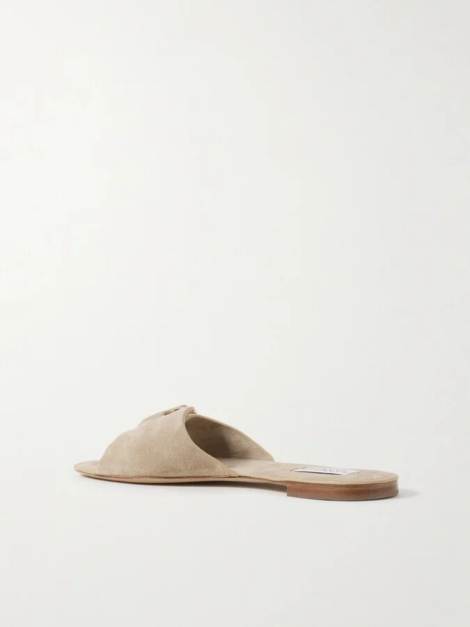 Gabriela Hearst - Briar Suede Slides - Neutrals - Image 3