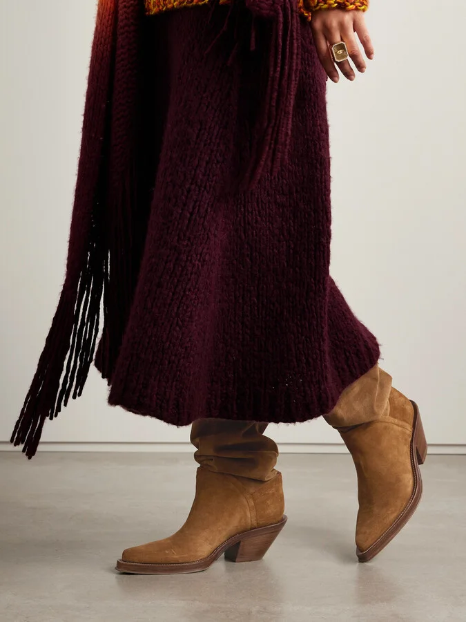 Gabriela Hearst - Camero Suede Knee Boots - Brown - Image 2