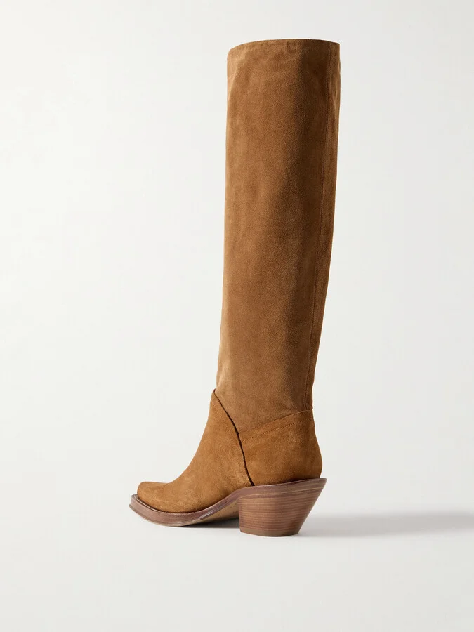 Gabriela Hearst - Camero Suede Knee Boots - Brown - Image 3
