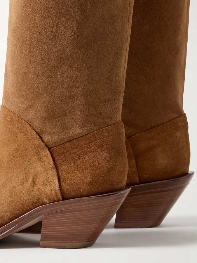 Gabriela Hearst - Camero Suede Knee Boots - Brown - Image 4