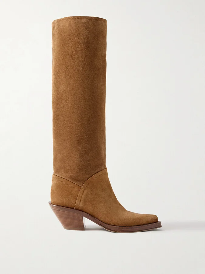Gabriela Hearst - Camero Suede Knee Boots - Brown