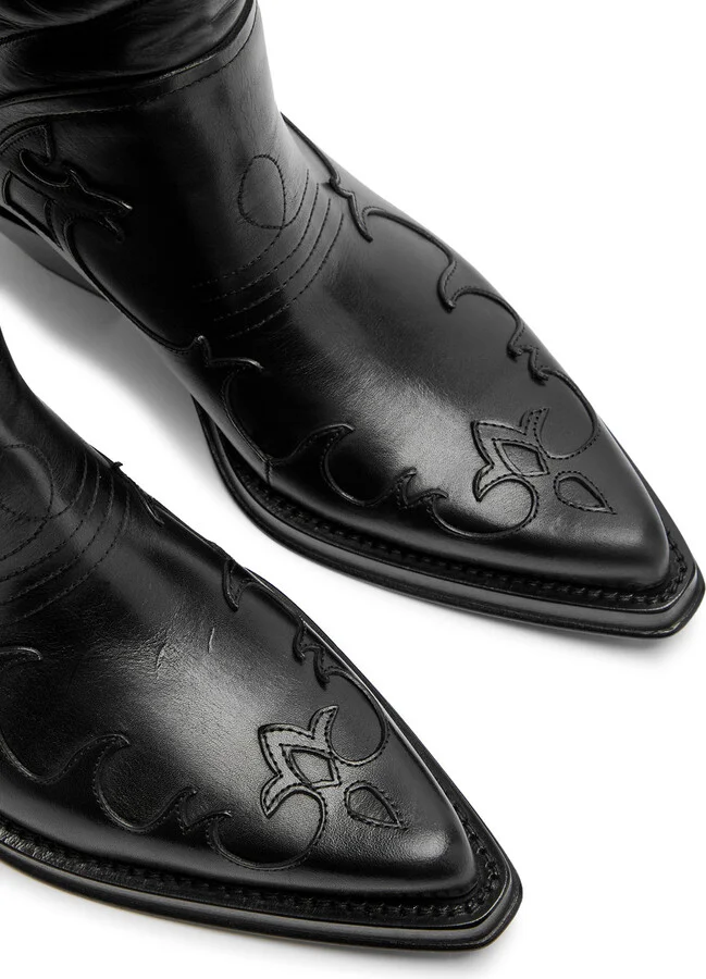 Gabriela Hearst Capitana 60 Leather Knee-high Boots - Image 3