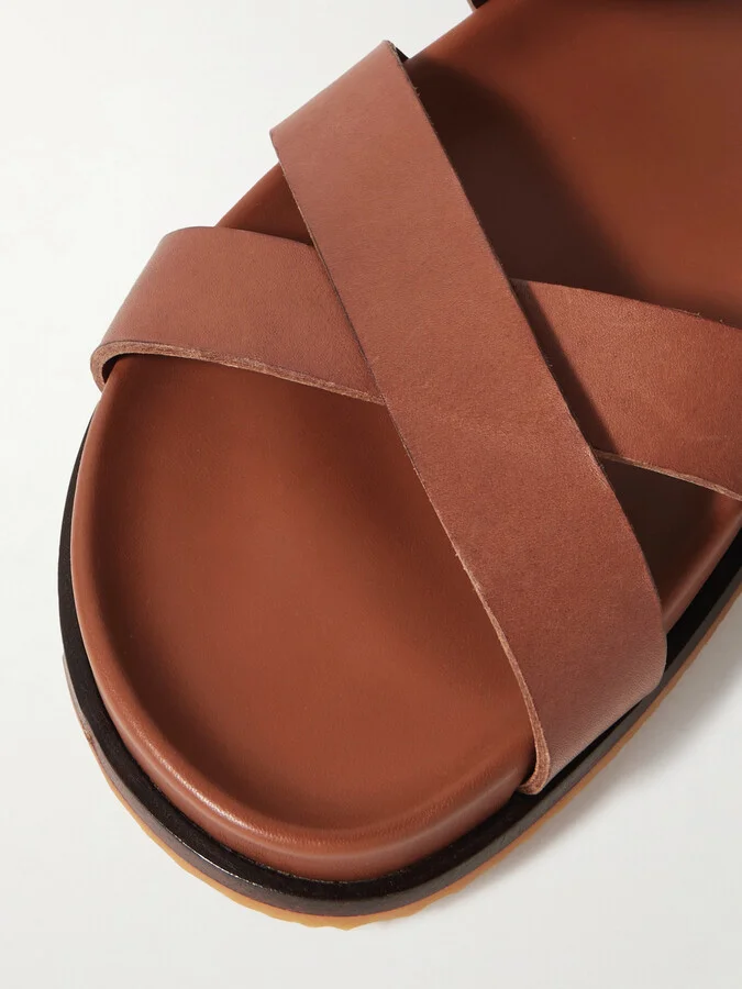 Gabriela Hearst - Circe Leather Slides - Brown - Image 4