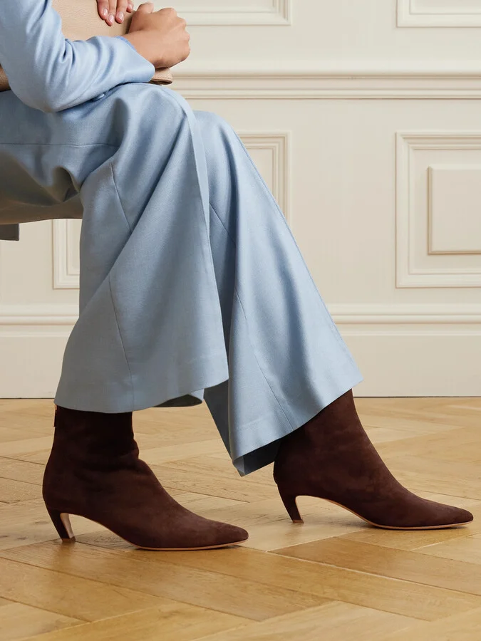 Gabriela Hearst - Clayton Suede Ankle Boots - Brown - Image 2
