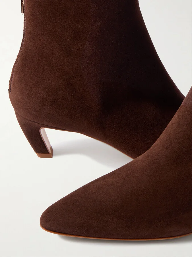 Gabriela Hearst - Clayton Suede Ankle Boots - Brown - Image 4