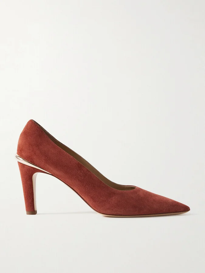 Gabriela Hearst - Edwina Suede Pumps - Orange