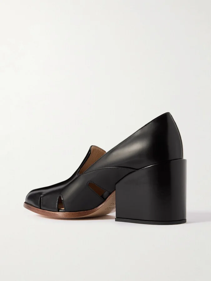 Gabriela Hearst - Eliza Cutout Leather Pumps - Black - Image 3