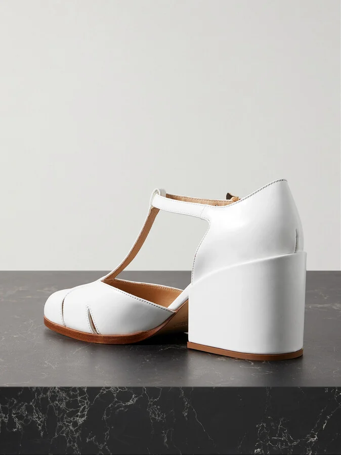 Gabriela Hearst - Evita Glossed-leather Pumps - White - Image 3