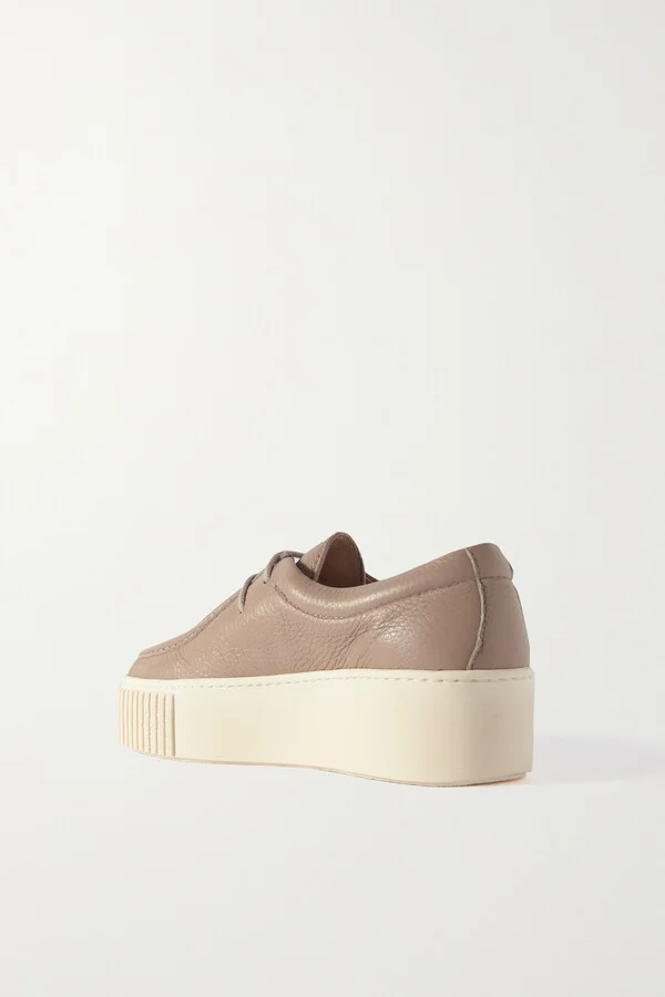 Gabriela Hearst - Fontaina Leather Platform Sneakers - Neutrals - Image 3