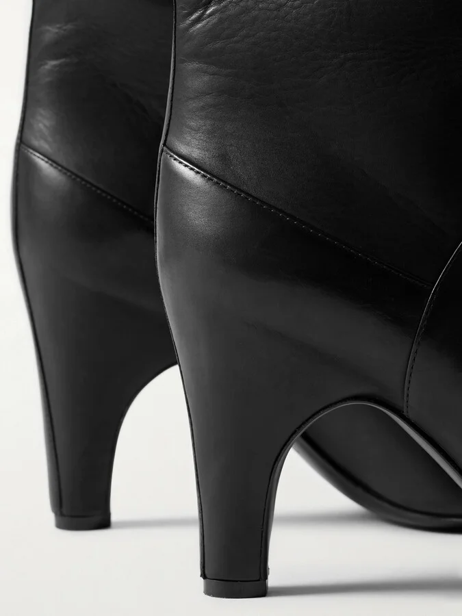 Gabriela Hearst - Hana Leather Knee Boots - Black - Image 4