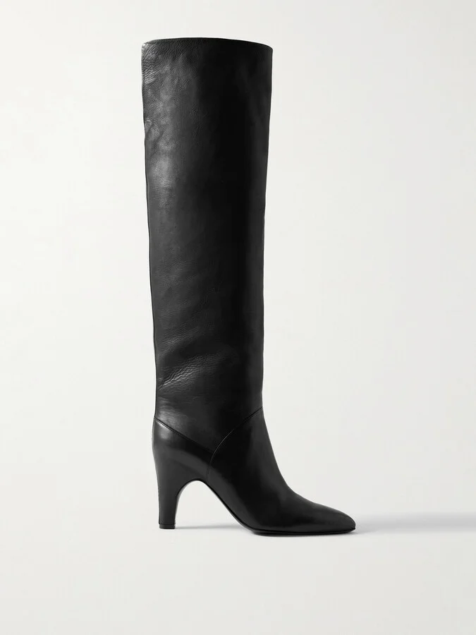 Gabriela Hearst - Hana Leather Knee Boots - Black