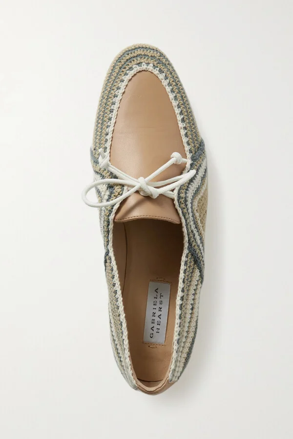 Gabriela Hearst - Hays Crochet-trimmed Leather Loafers - Brown - Image 5