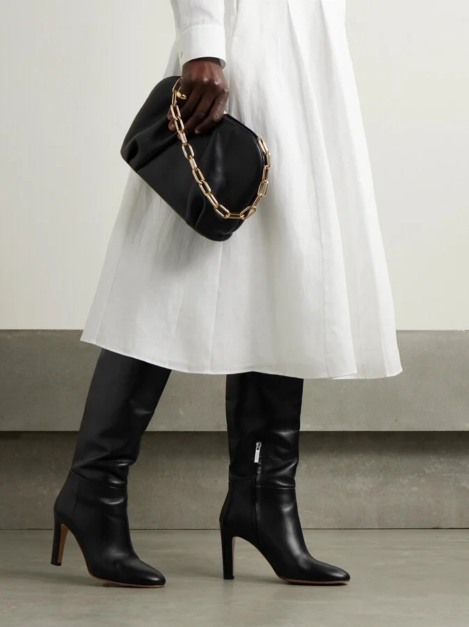 Gabriela Hearst - Linda Leather Over-the-knee Boots - Black - Image 2
