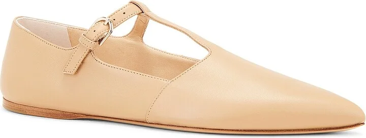 Gabriela Hearst Lola Ballerina Flat in Tan - Image 2