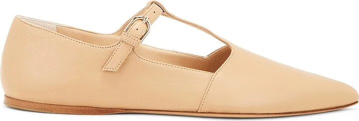 Gabriela Hearst Lola Ballerina Flat in Tan