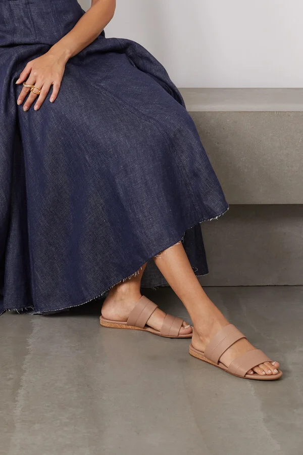 Gabriela Hearst - Lora Leather Slides - Neutrals - Image 2