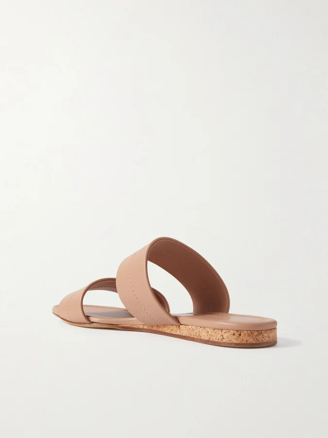 Gabriela Hearst - Lora Leather Slides - Neutrals - Image 3