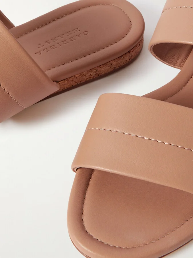 Gabriela Hearst - Lora Leather Slides - Neutrals - Image 4