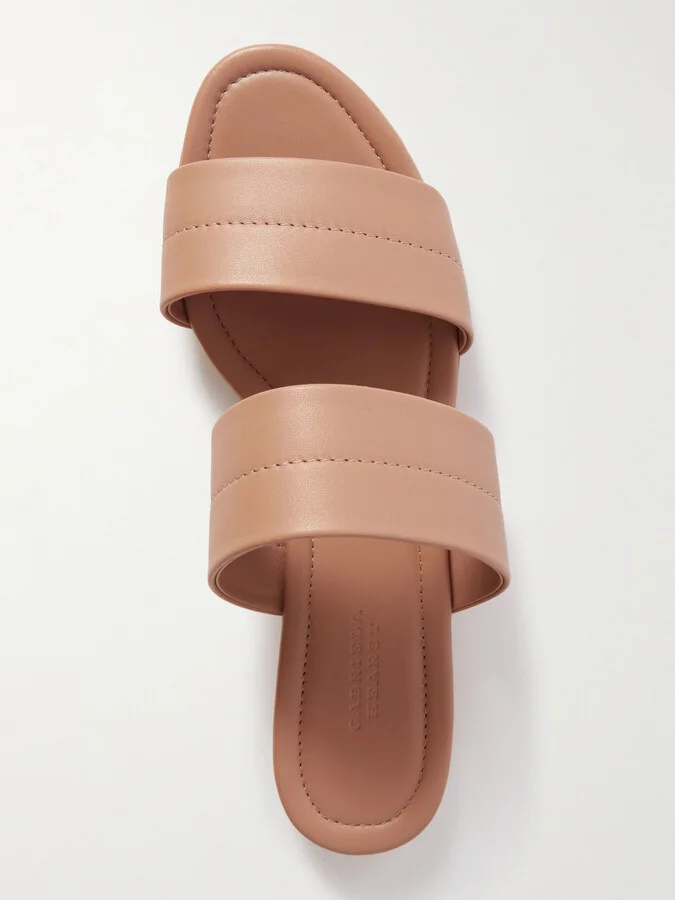Gabriela Hearst - Lora Leather Slides - Neutrals - Image 5