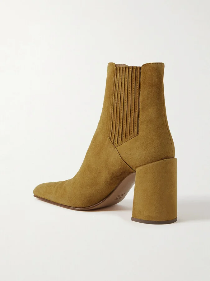 Gabriela Hearst - Luke Suede Ankle Boots - Yellow - Image 3