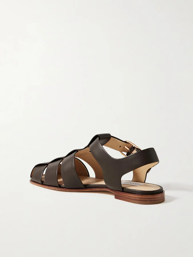 Gabriela Hearst - Lynn Leather Sandals - Brown - Image 2