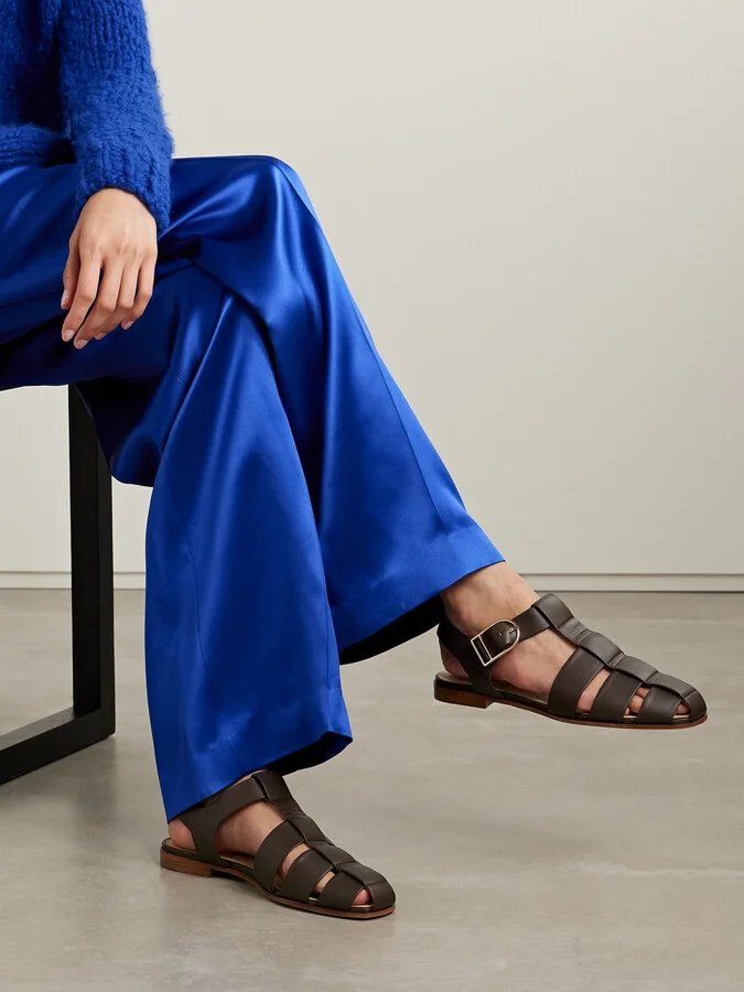 Gabriela Hearst - Lynn Leather Sandals - Brown - Image 3