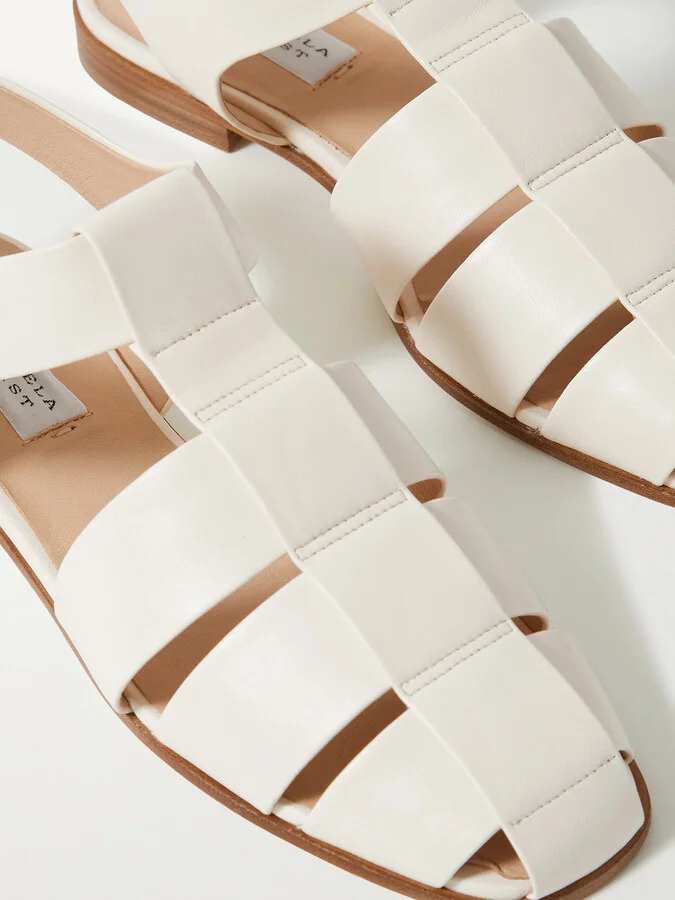 Gabriela Hearst - Lynn Leather Sandals - Off-white - Image 4