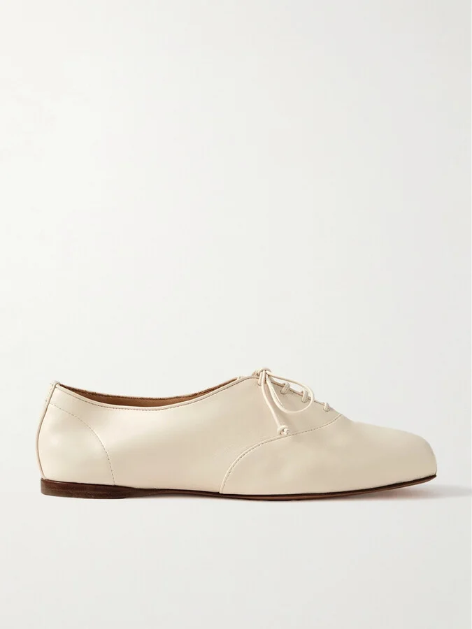 Gabriela Hearst - Maya Leather Brogues - Cream