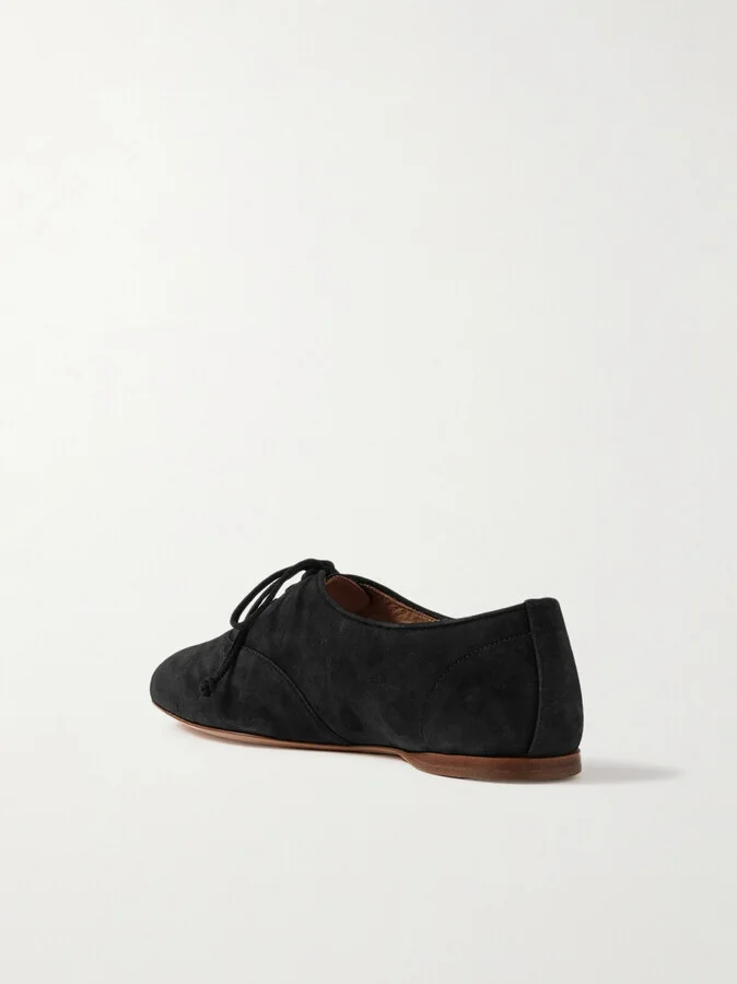 Gabriela Hearst - Maya Suede Brogues - Black - Image 3