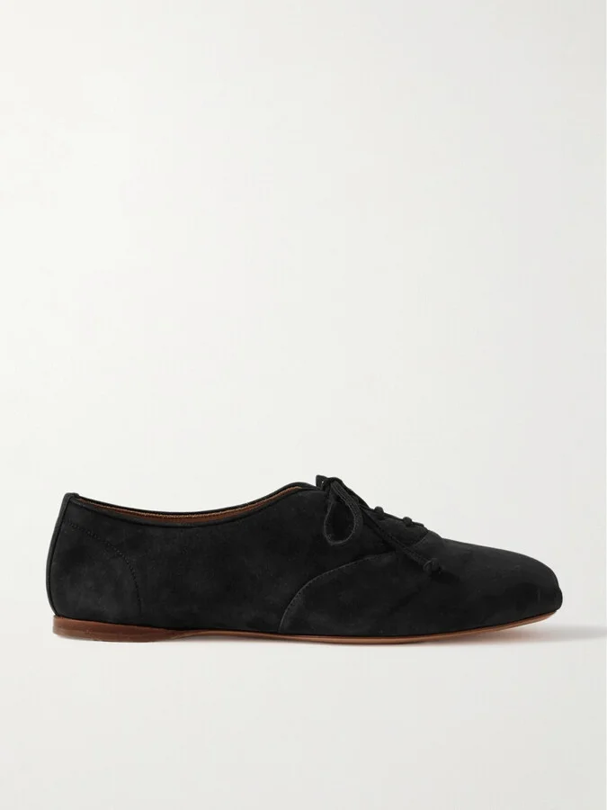 Gabriela Hearst - Maya Suede Brogues - Black