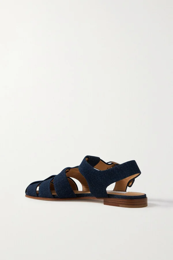 Gabriela Hearst - + Net Sustain Lynn Organic Denim Sandals - Blue - Image 3